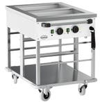 Bain-Marie Wagen | Elektrisch | 2x 1/1 GN | 30°C/90°C | 2kW, Zakelijke goederen, Verzenden, Nieuw in verpakking