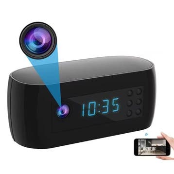 Camera Wekker - 4K WiFi Klok - Smart Home Security Night, Verzenden, Nieuw