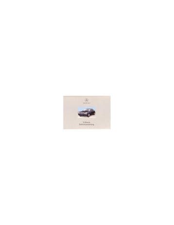 1998 MERCEDES BENZ S KLASSE INSTRUCTIEBOEKJE DUITS, Ophalen of Verzenden