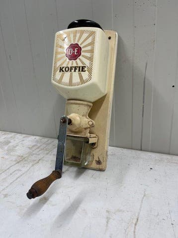 Koffiemolen - Vintage Douwe Egberts D.E. koffiemolen –