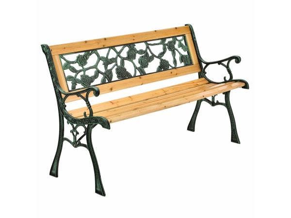 Veiling - 2 Zits tuinbank - Venezia roos motief, Tuin en Terras, Tuinbanken