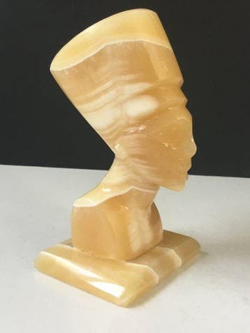 Beeldje - Nefertiti buste - Onyx