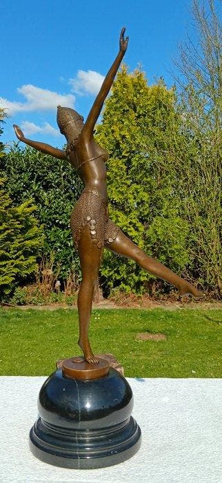 naar chiparus - sculptuur, the dancer of palmyra - 47 cm -, Antiek en Kunst