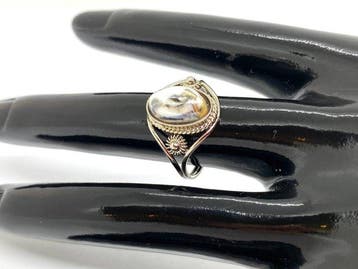 Vintage Arts & Crafts - Oude opvallende ring met unieke