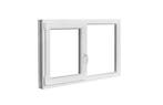 PVC raam draaikiep-vast b150xh80 cm wit stomp, Ophalen of Verzenden, Gevelraam of Ruit