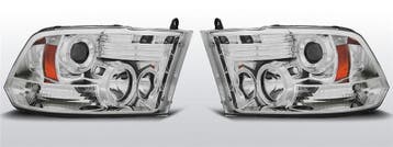 Carnamics Koplampen | Dodge Ram 09-18 4-d | Angel Eyes chroo, Auto-onderdelen, Verzenden, Nieuw