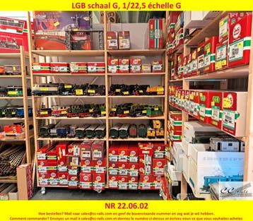 LGB à vendre. Locomotives, wagons, rails, ponts, décor, Ophalen, Nieuw