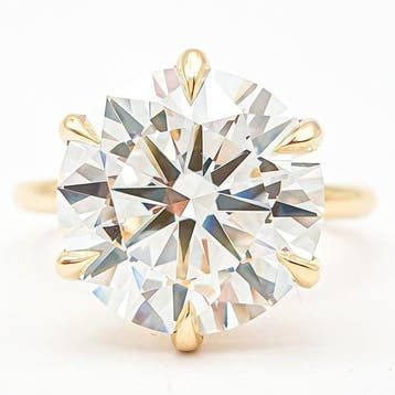 Ring - 18 karaat Geel goud - 10.04ct. tw. Diamant, Nieuw