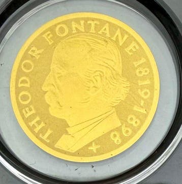 Duitsland. 3000 Francs 5+ 5 Mark , oro , 2 x 1 /1000 Oz