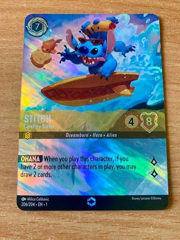 Ravensburger - 1 Card - Disney Lorcana - Stitch 206/204 - EN, Nieuw