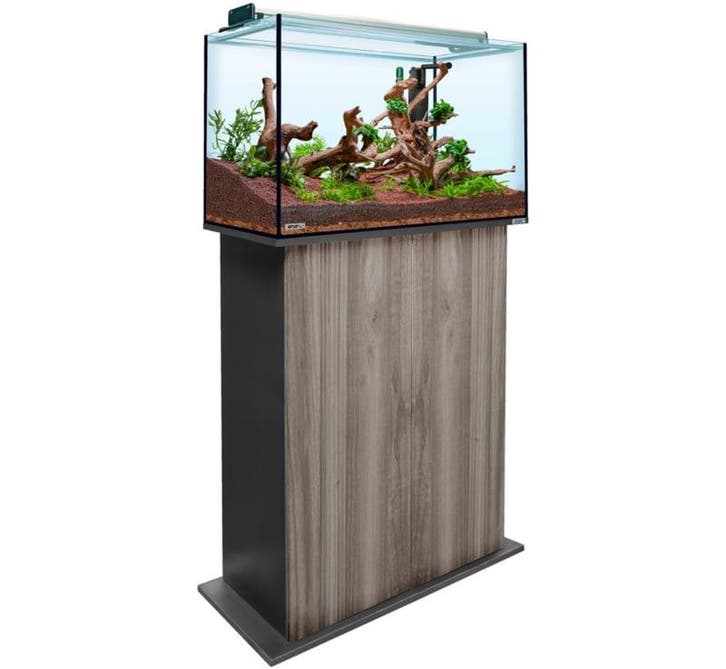 Aquatank 82x40x50cm aquarium + meubel gray oak, Dieren en Toebehoren, Vissen | Aquaria en Toebehoren, Leeg aquarium, Nieuw, Ophalen of Verzenden