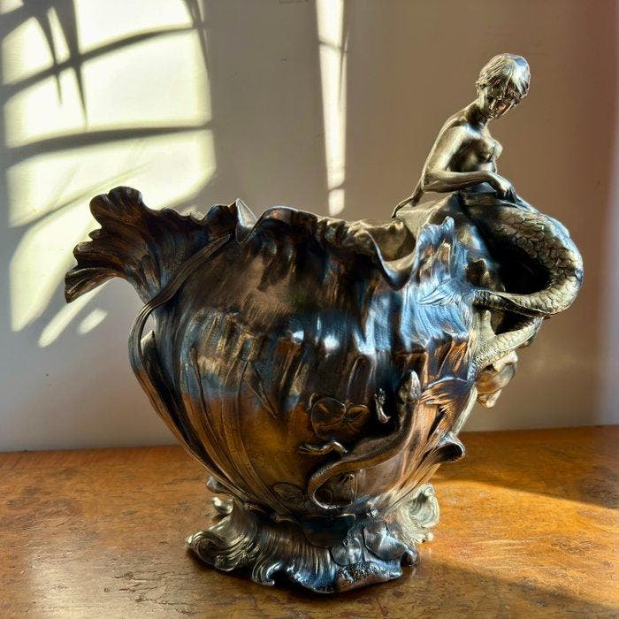 WMF - Albert Mayer - Champagne koeler - Verzilverd, Antiquités & Art, Antiquités | Meubles | Tables