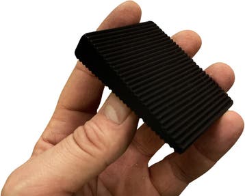 Eenvoudige deurstopper (wig) gemaakt van pvc., Verzenden, Nieuw