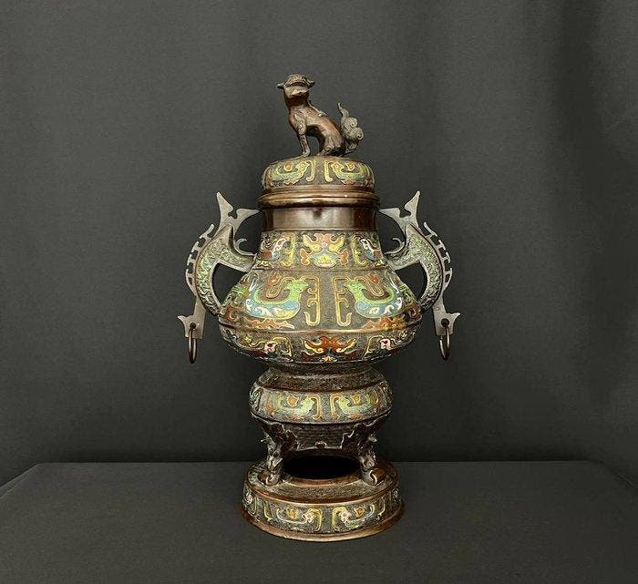 Parfumbrander - Brons - Bronze Cloisonné, Antiek en Kunst, Antiek | Overige Antiek