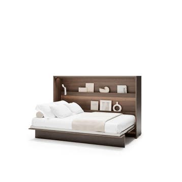 Lenart Bed Concept Horizontaal Opklapbed 120x200 - Kastanjeb, Nieuw