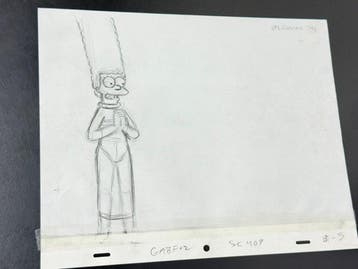 Gracie Films - Dessin danimation original de Marge Simpson,