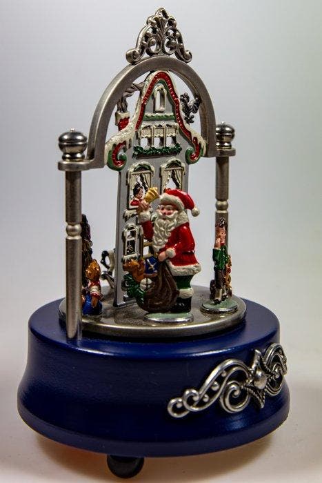 Kühn Kuehn Romance (Reuge) muziekdoos met beweging kerst -, Antiquités & Art, Curiosités & Brocante