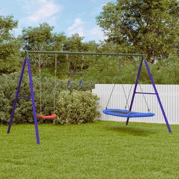 vidaXL Schommelset met schommel, trapeze en nestschommel, Verzenden