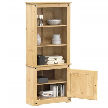 vidaXL Hoge kast Corona 74x38x170 cm massief grenenhout, Huis en Inrichting, Verzenden, Nieuw