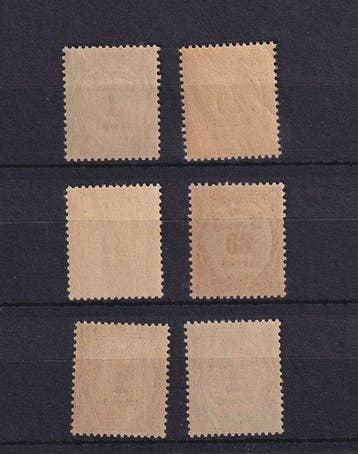 France 1927 - Neufs sans charnières, taxe série complète -, Gestempeld