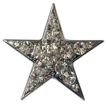 Fako Bijoux - Magneet Broche XL - Ster Kristal - Magnetische, Verzenden