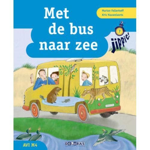 Jippie Leesboek Met de bus naar zee AVI 4A, Boeken, Schoolboeken, Verzenden