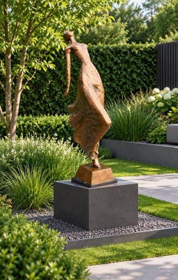 gesigneerd A. Parnasse - sculptuur, Modern bronzen beeld van