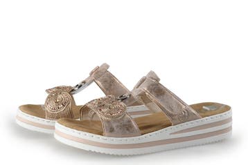 Rieker Slippers in maat 41 Roze, Kleding | Dames, Schoenen, Slippers, Verzenden, Zo goed als nieuw, Roze