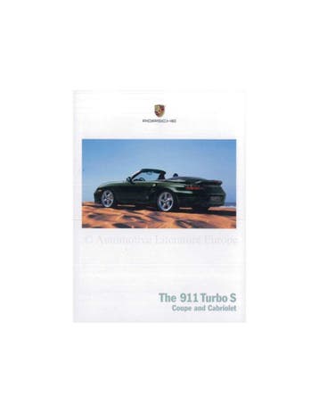 2005 PORSCHE 911 TURBO BROCHURE ENGELS (USA)