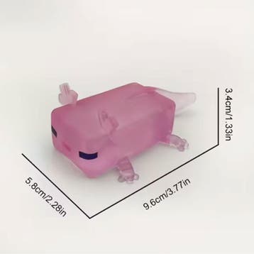 Axolotl Stressbal Knijpspeelgoed - Kneed -  Squishy Fidget, Verzenden, Nieuw