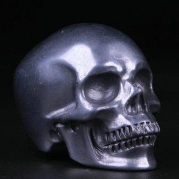 86g Terahertz Skull – Koele metaalglans – 5,1 x 3,9 x 3,3 cm