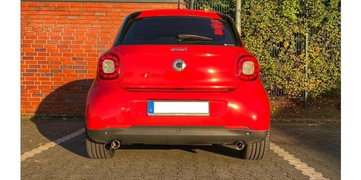 FOX Smart Fortwo 453 einddemper cross exit rechts/links incl, Autos : Pièces & Accessoires, Systèmes d'échappement, Envoi