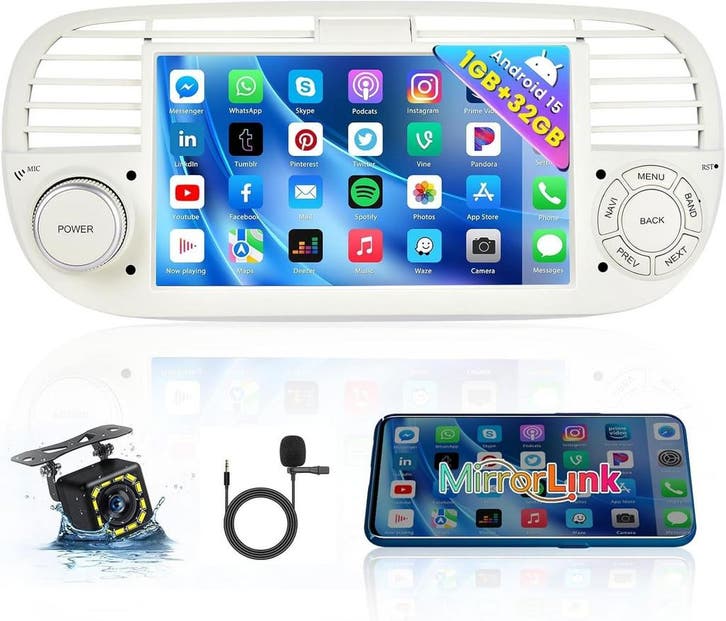 Fiat 500 Android Navigatie | Retour Deal | Mis deze buite..., Autos : Divers, Autoradios, Envoi