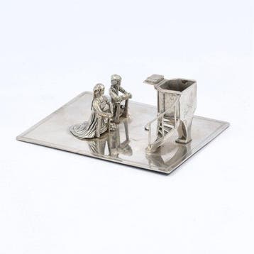 J. Niekerk - Bruidspaar - Beeldje - .835 zilver