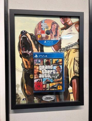 Sony - Playstation 4 (PS4) - GTA V PS4 Framed Display –