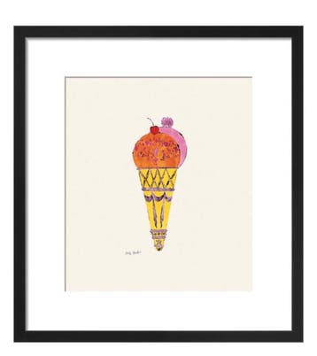Andy Warhol - “Ice Cream Dessert (red & pink), 1960”.