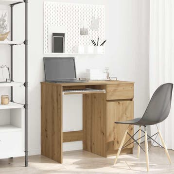 vidaXL Bureau ambachtelijk 86x49x76 cm spaanplaat, Verzenden