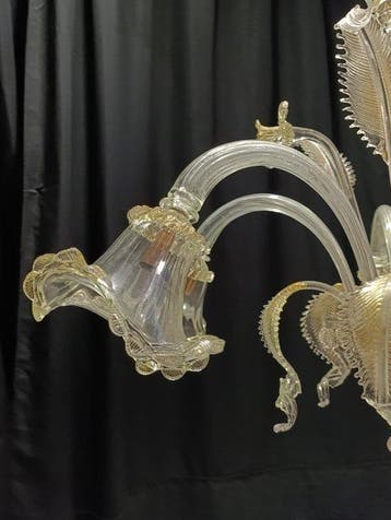 Lustre - Orosei - Verre de Murano - 6 lumières, Antiquités & Art