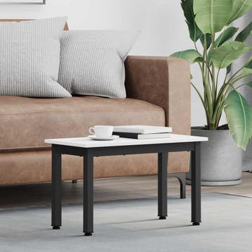 vidaXL Salontafel Wit 60 x 30 x 36 cm Massief grenenhout, Verzenden, Nieuw