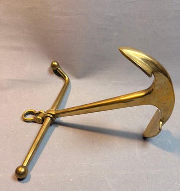 Objets maritimes (2) - Laiton moulé- Ancre pliante Ancre