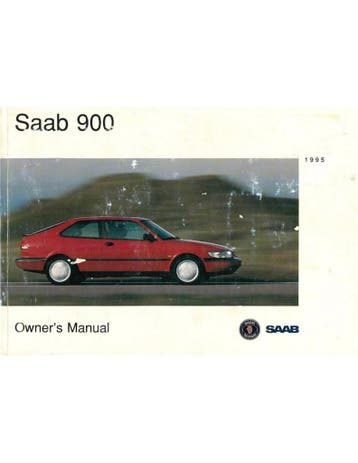 1995 SAAB 900 INSTRUCTIEBOEKJE ENGELS