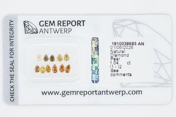 Zonder minimumprijs - 11 pcs Diamant (Natuurlijk gekleurd) -, Handtassen en Accessoires, Edelstenen, Nieuw