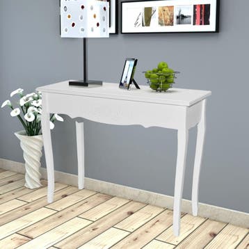 vidaXL Bijzettafel wit, Huis en Inrichting, Verzenden, Nieuw