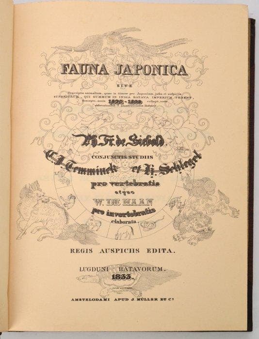 Philipp Franz von Siebold/ Kawahara Keiga - Fauna Japonica, Antiquités & Art, Antiquités | Autres Antiquités