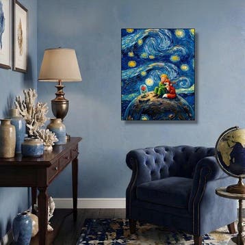 AT9 - [Canvas L] Il Piccolo Principe - Van Gogh Tribute