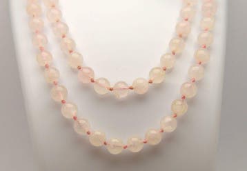 Quartz - Quartz rose naturel 63 g - Collier, Collections