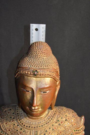 Bouddha - Sculpture - Myanmar/Birmanie, Antiquités & Art