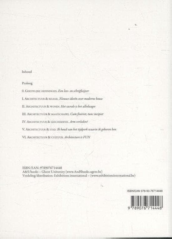 Architectuur, een gebruiksaanwijzing 9789076714448, Boeken, Kookboeken, Zo goed als nieuw, Verzenden