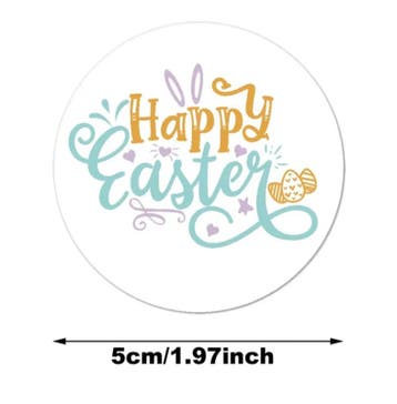 48 stickers happy EASTER - vrolijk pasen - engels - sluit..., Verzenden, Nieuw, Sticker
