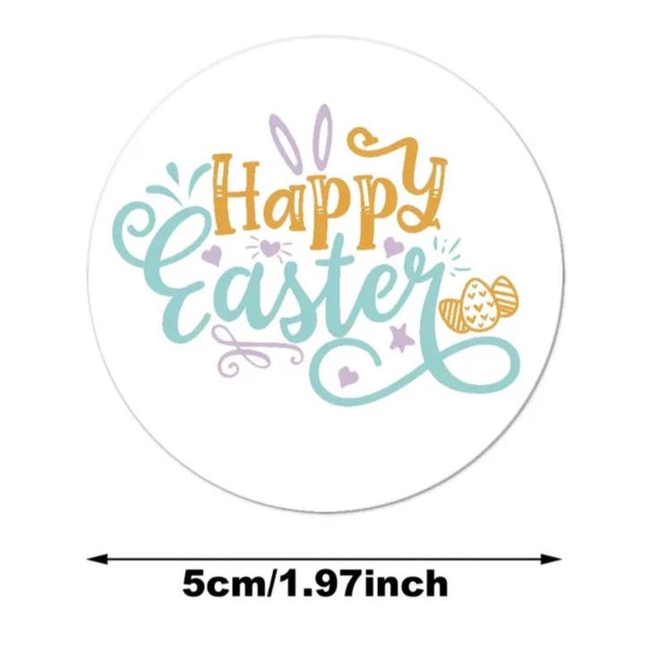 48 stickers happy EASTER - vrolijk pasen - engels - sluit..., Hobby & Loisirs créatifs, Autocollants & Images, Envoi